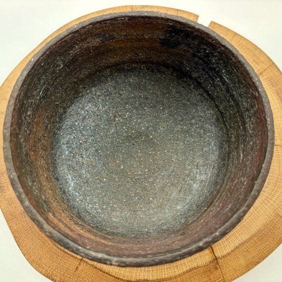 Chawan na matchu z hrubé hlíny