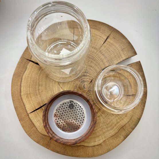 Zavařovačka - cestovní skleněná dvoustěnná termoska o objemu 250ml